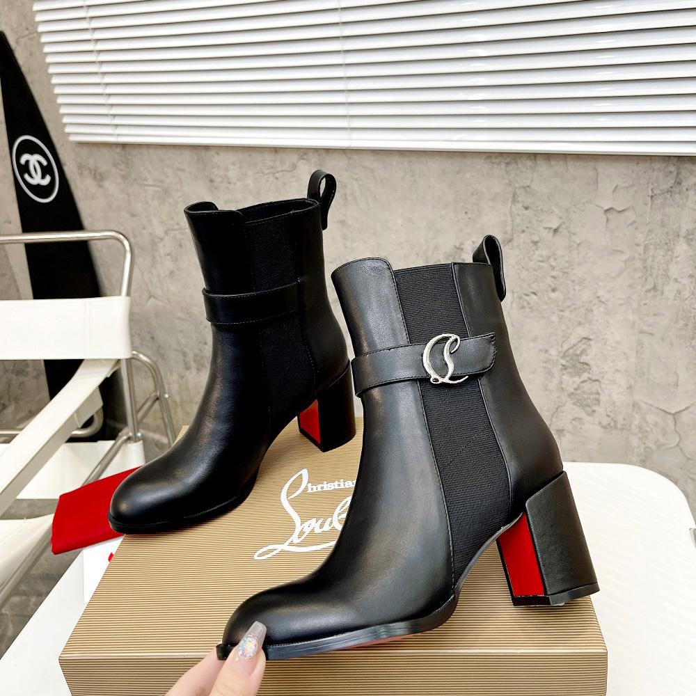 Christian Louboutin CL Chelsea Leather booty - DopestKickz