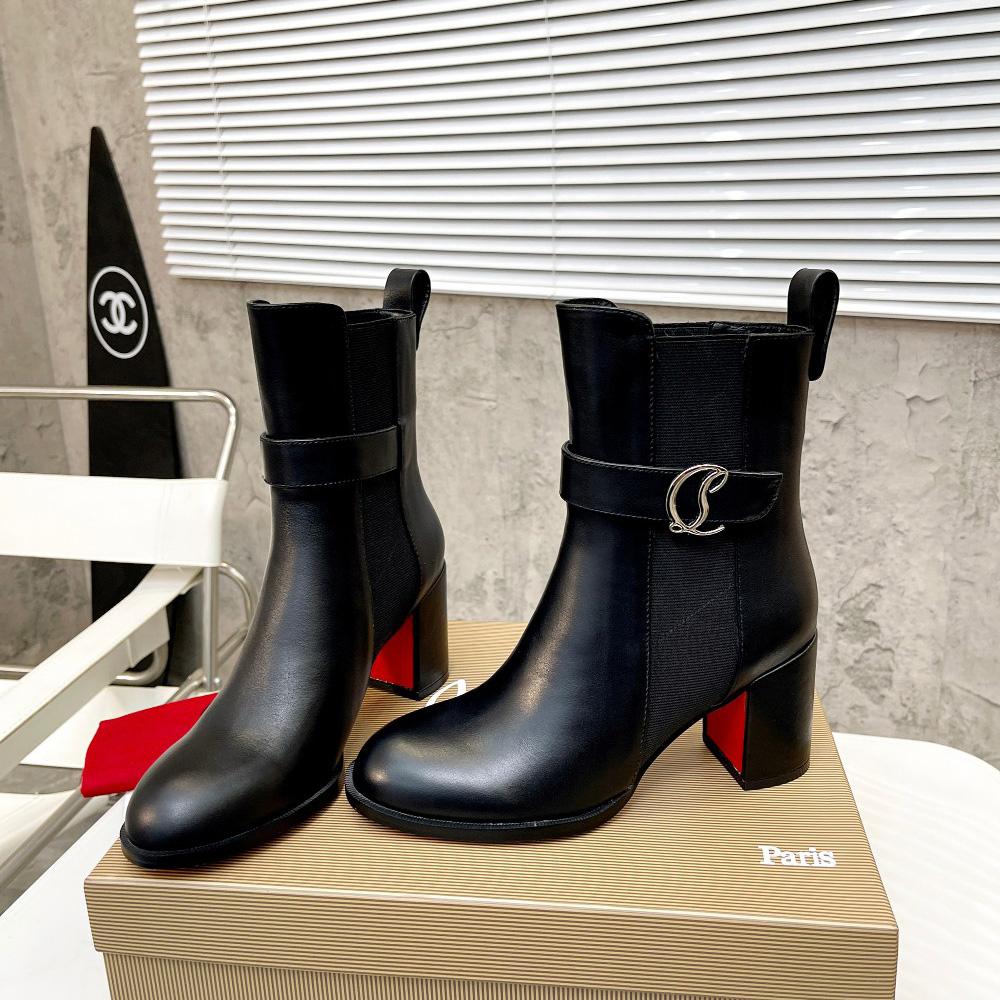 Christian Louboutin CL Chelsea Leather booty - DopestKickz