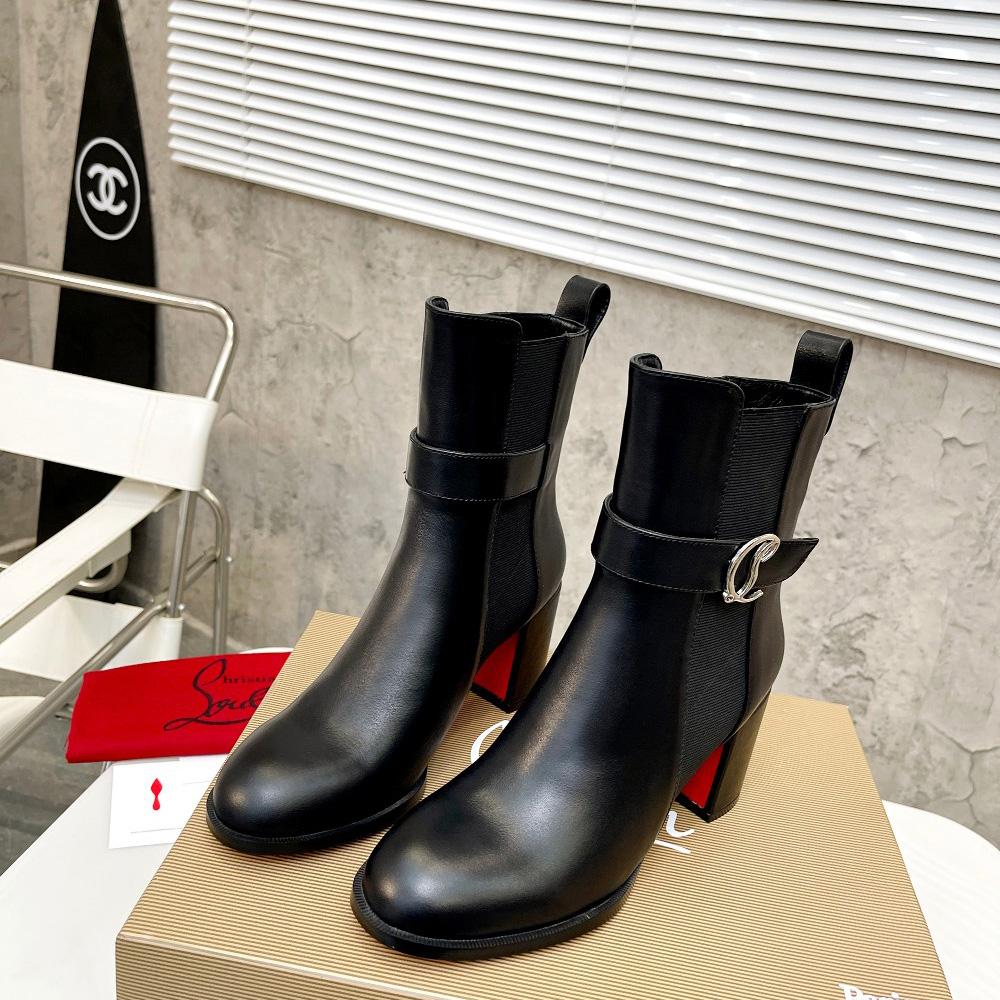 Christian Louboutin CL Chelsea Leather booty - DopestKickz