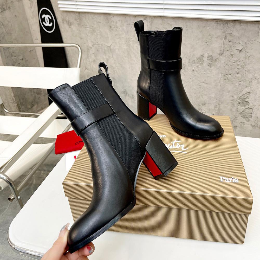 Christian Louboutin CL Chelsea Leather booty - DopestKickz