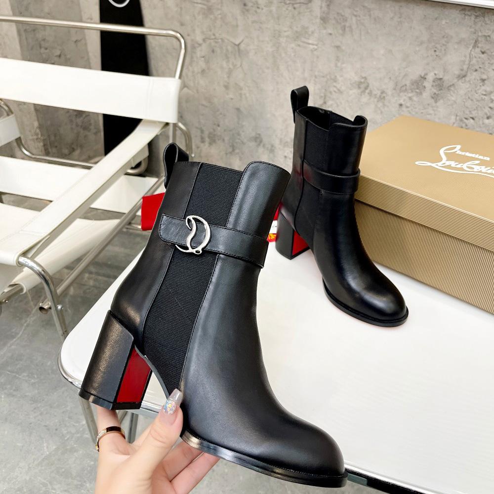 Christian Louboutin CL Chelsea Leather booty - DopestKickz