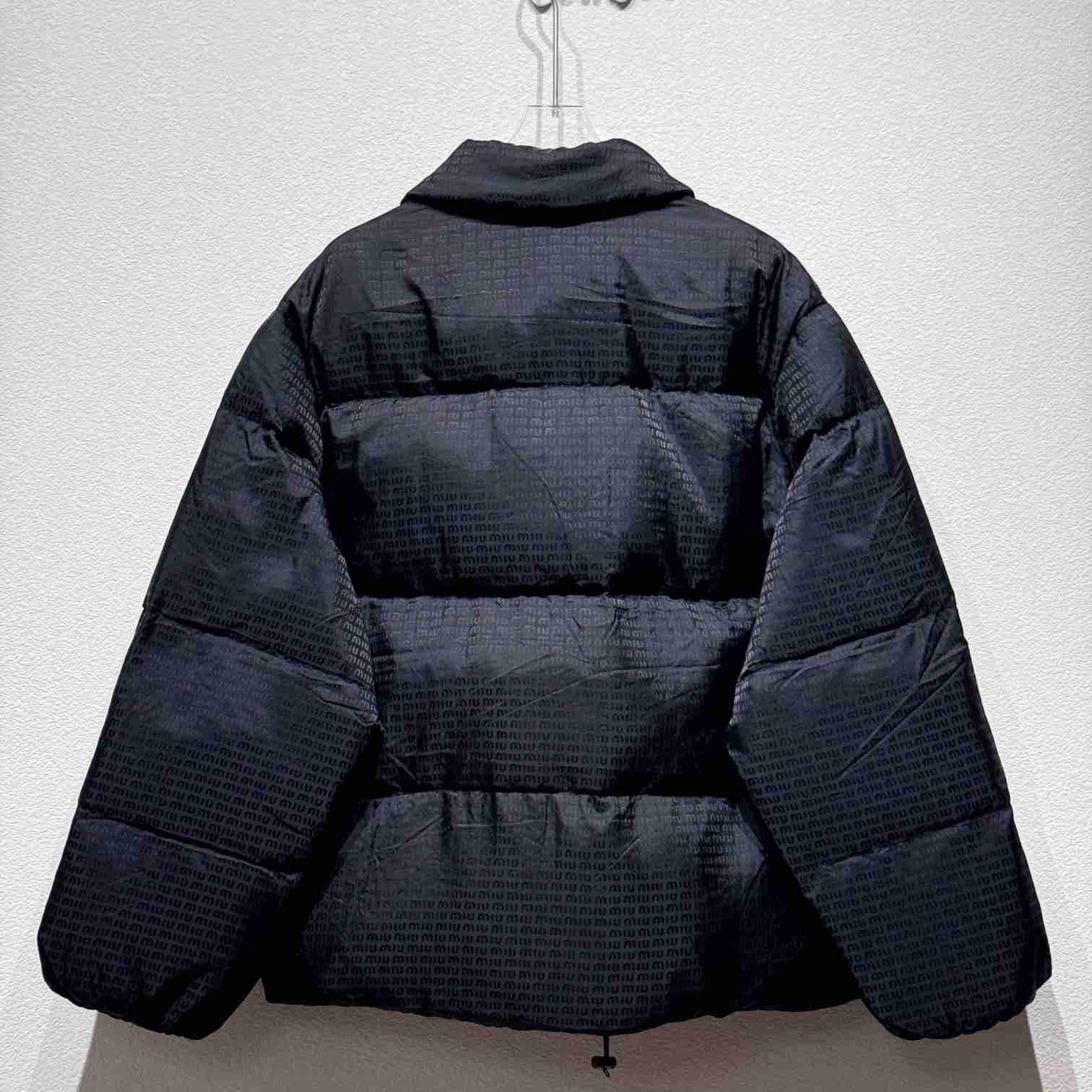 Miu Miu logo-appliqué puffer jacket  - DopestKickz