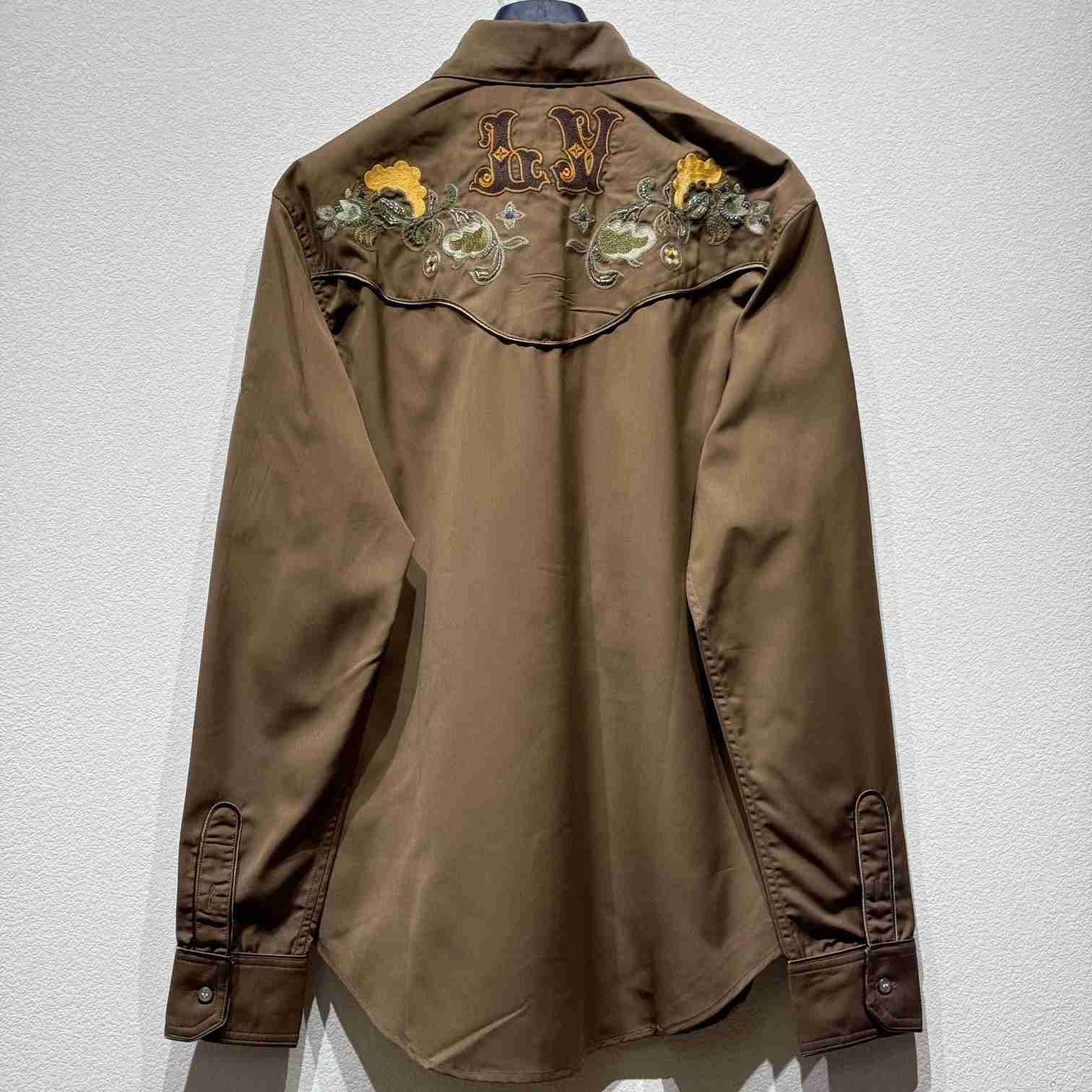 Louis Vuitton Embroidered Long-Sleeved Wool Shirt   - DopestKickz