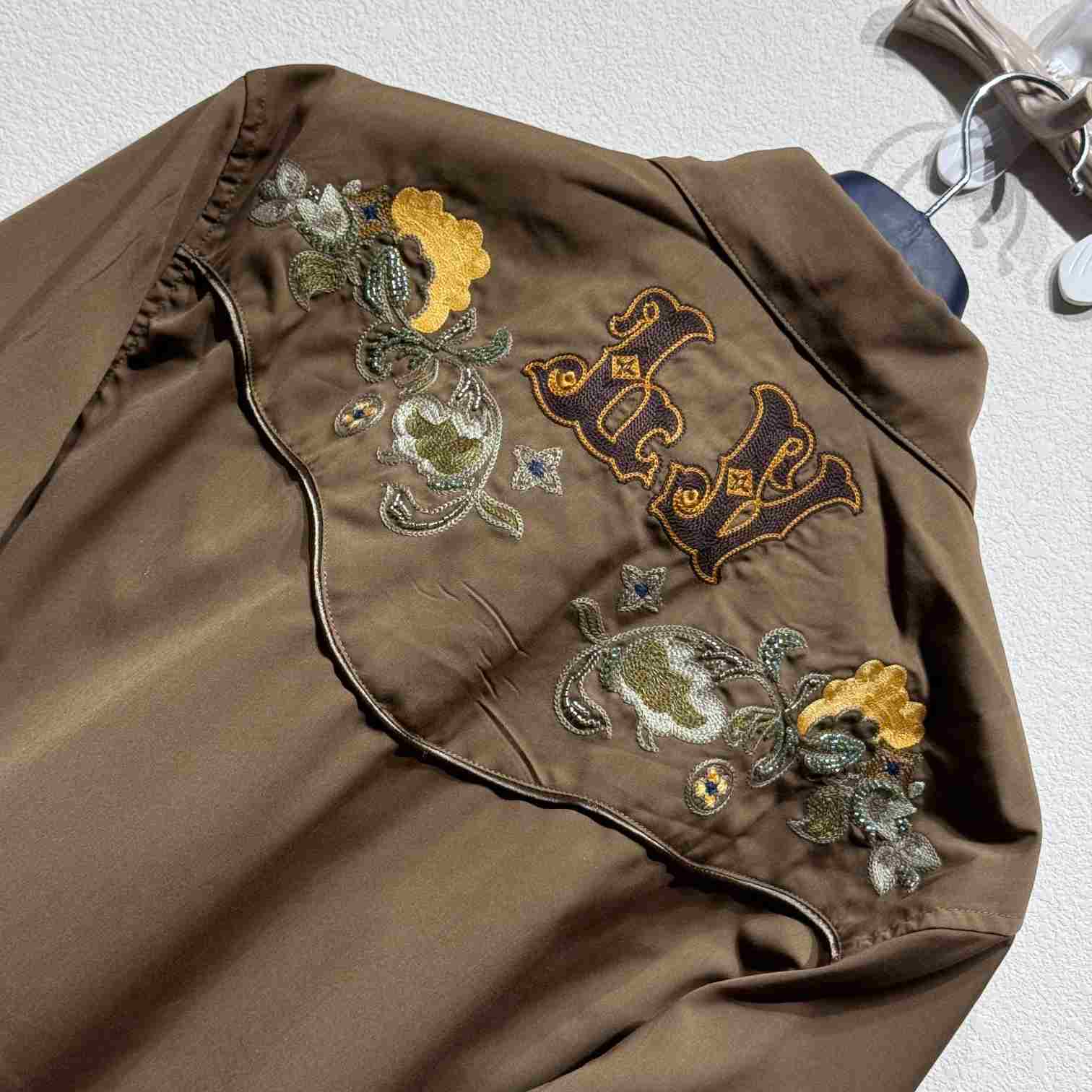 Louis Vuitton Embroidered Long-Sleeved Wool Shirt   - DopestKickz