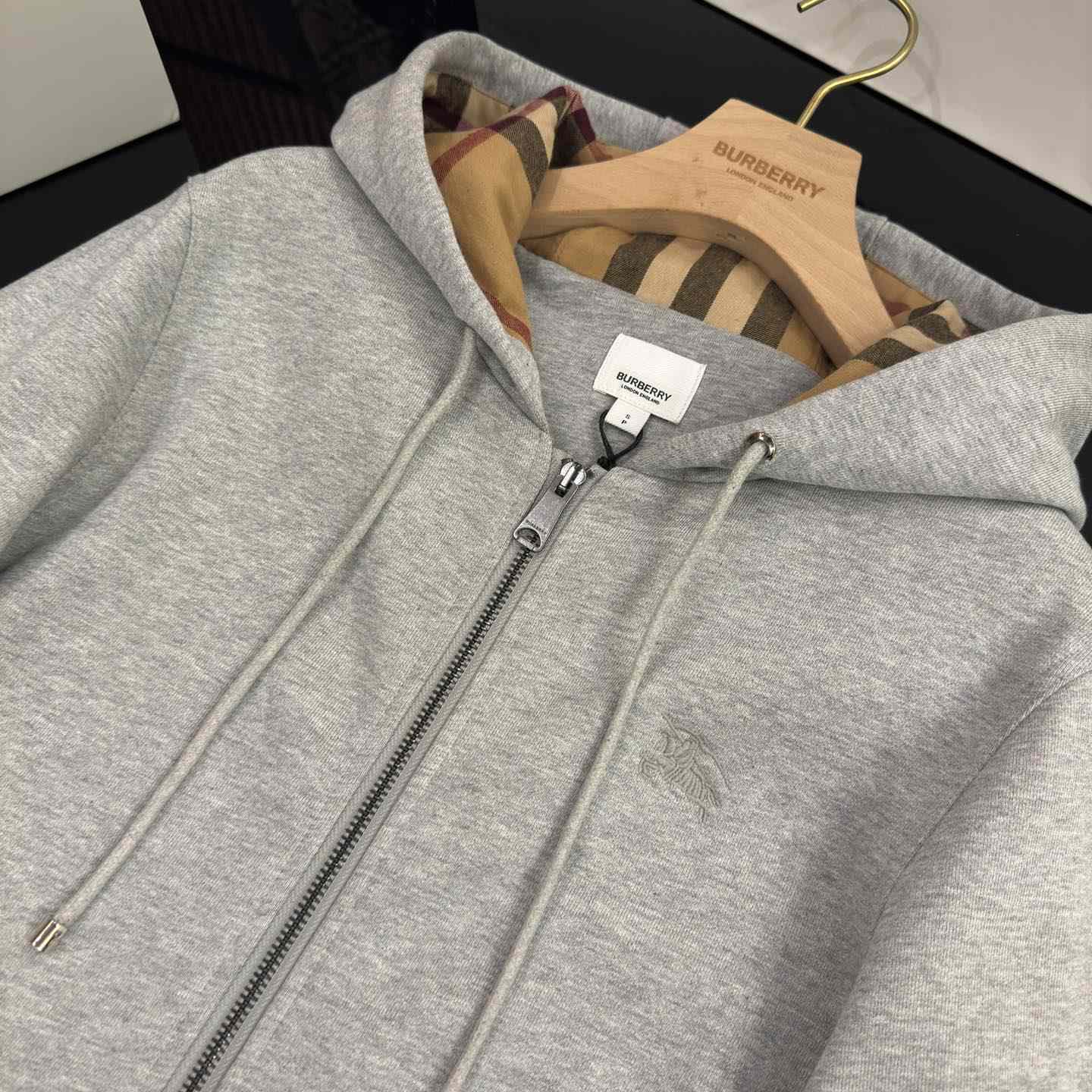 Burberry Cotton Zip Hoodie - DopestKickz