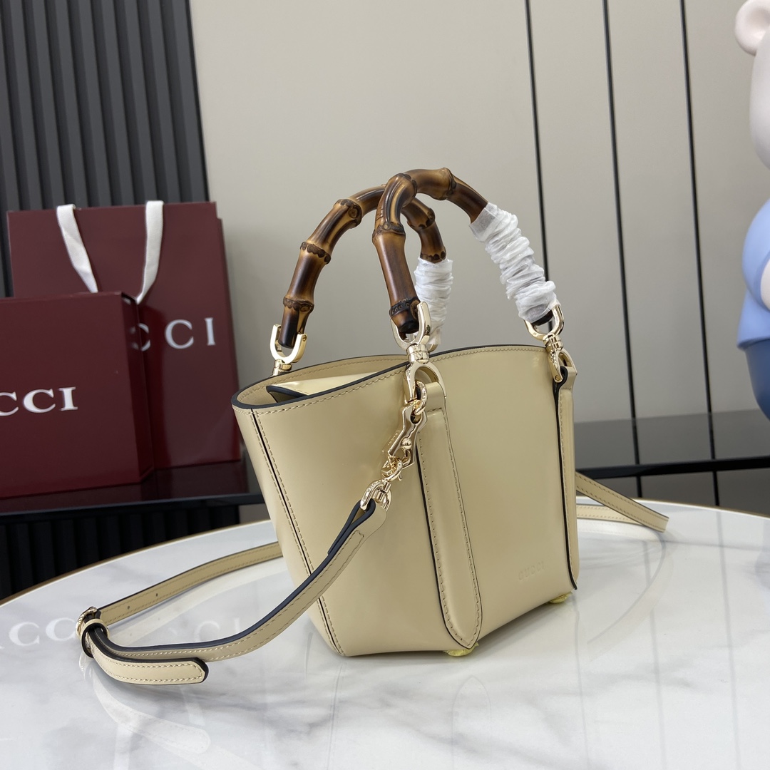 Gucci Mini Bamboo Top Handle Tote Bag - DopestKickz