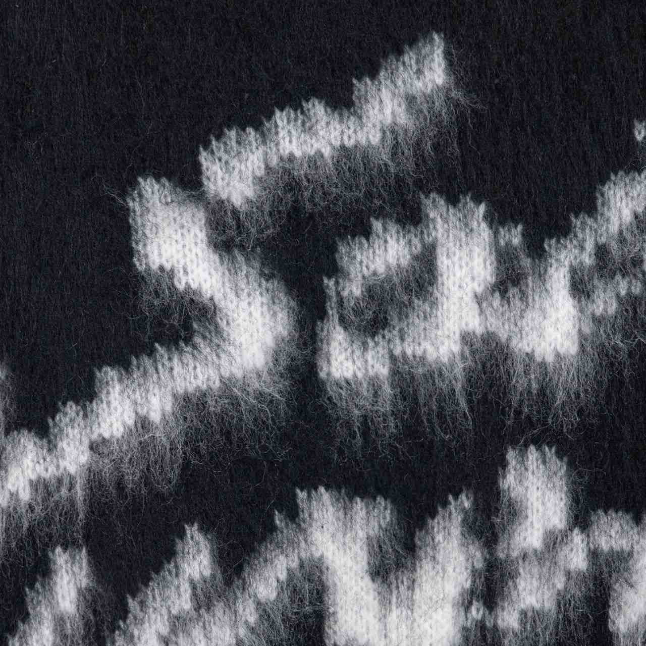 Saint Laurent Logo-Intarsia Mohair-Blend Sweater - DopestKickz