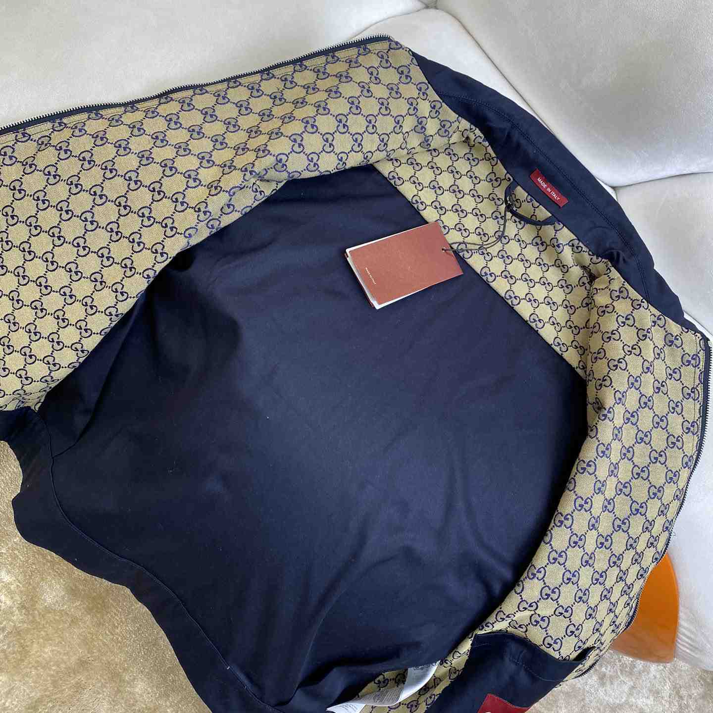 Gucci Cotton Twill Jacket With Web - DopestKickz