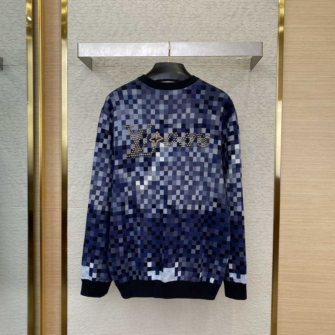 Louis Vuitton LV Vers Damoflage Jacquard Pullover   1AGHTQ - DopestKickz
