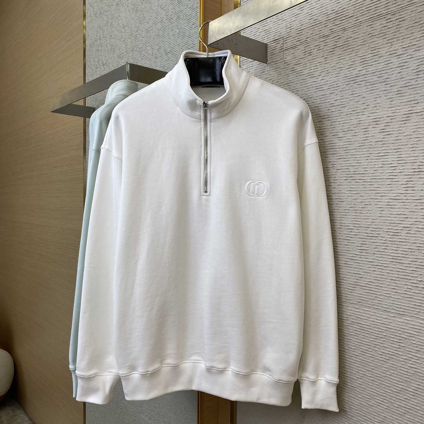 Dior CD Icon Half-Zip Sweatshirt   - DopestKickz