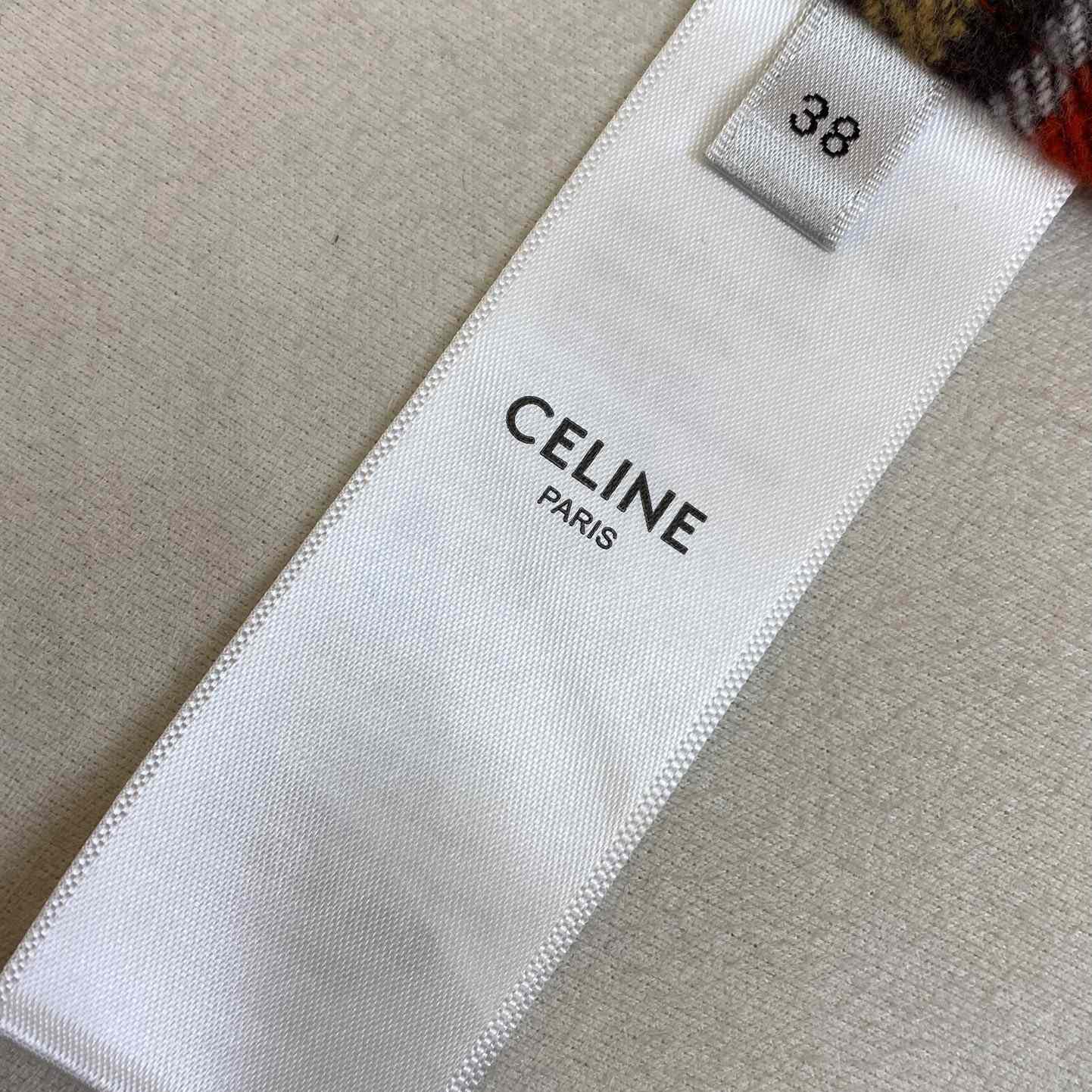 Celine Loose Shirt In Checked Cotton - DopestKickz