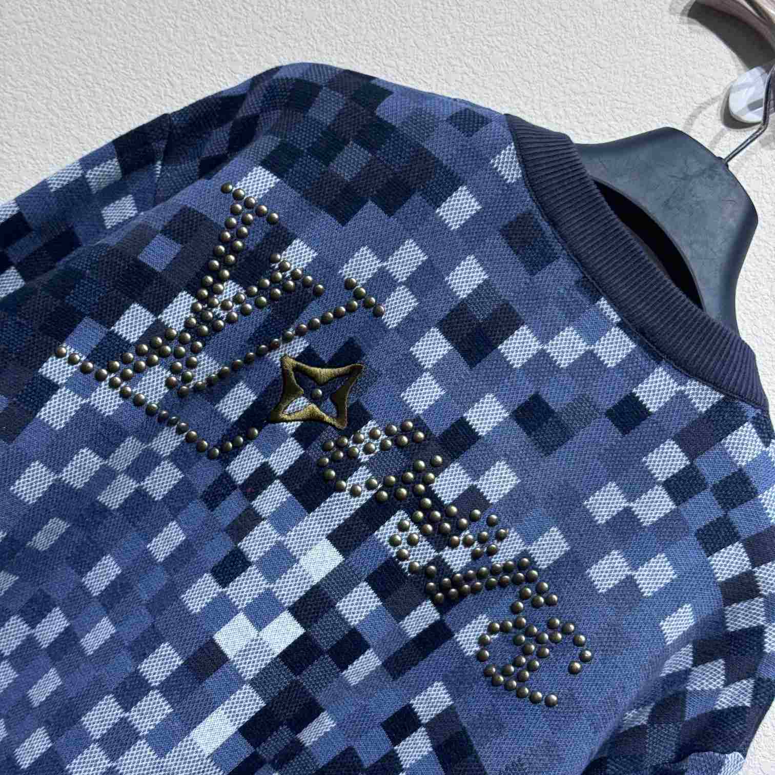 Louis Vuitton LV Vers Damoflage Jacquard Pullover   1AGHTQ - DopestKickz