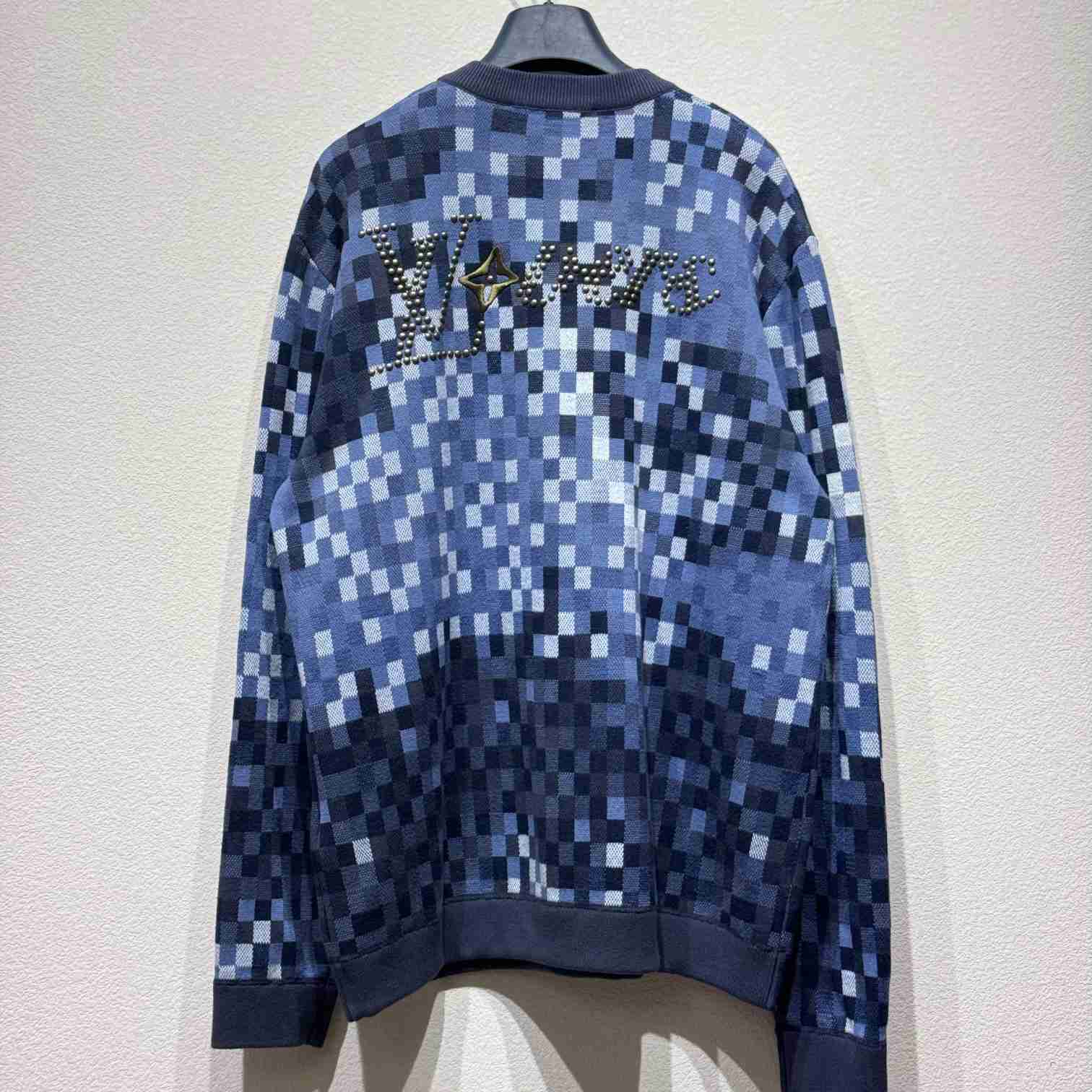 Louis Vuitton LV Vers Damoflage Jacquard Pullover   1AGHTQ - DopestKickz