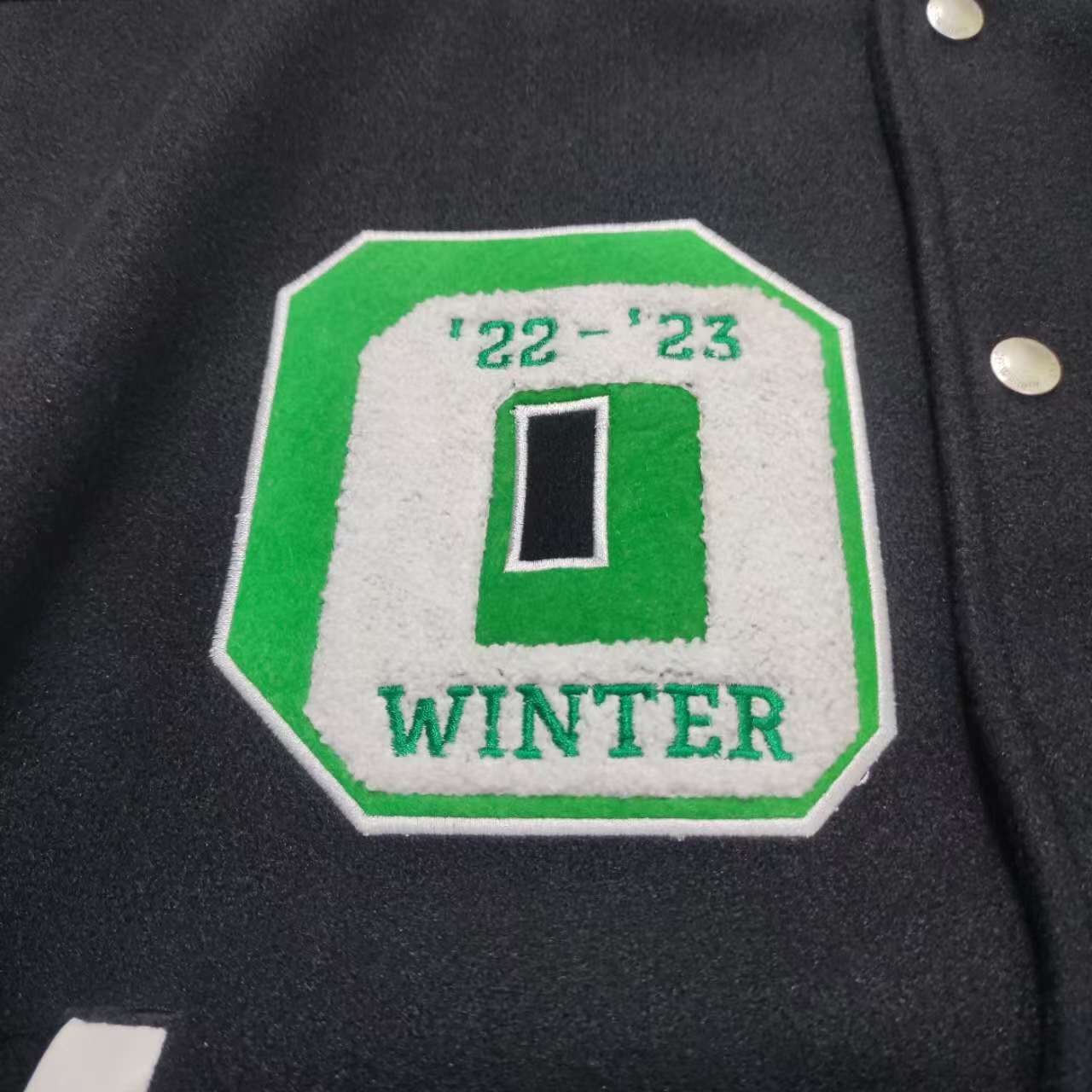 Off-White Embr Patches Embroidered Varsity Jacket - DopestKickz