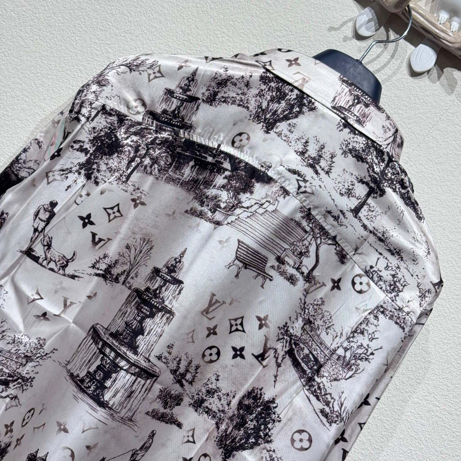 Louis Vuitton Long-Sleeved Silk Shirt   - DopestKickz