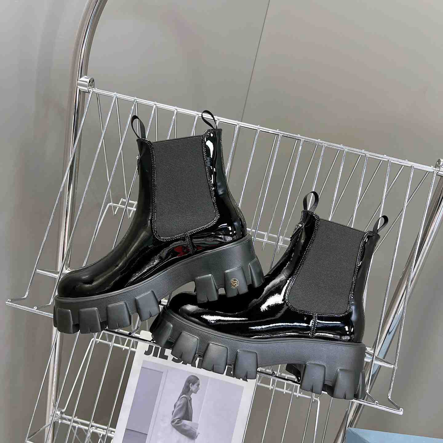 Prada Monolith Ankle Boots - DopestKickz