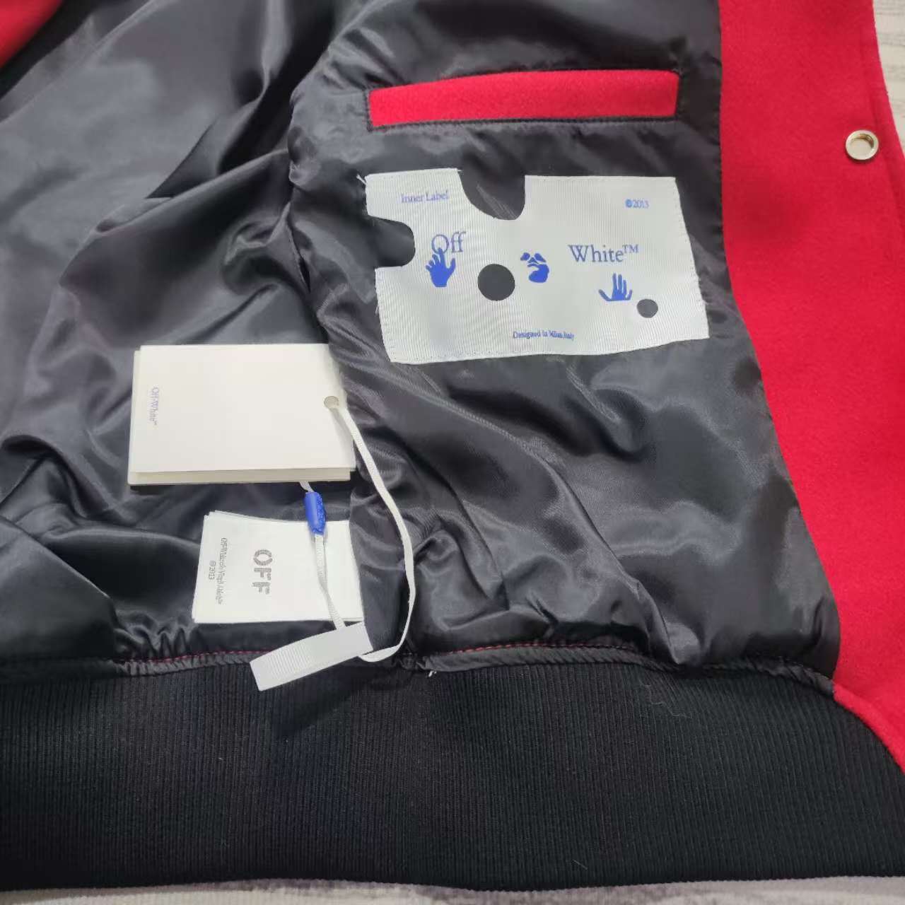 Off-White Patchwork Bomber Jacket - DopestKickz