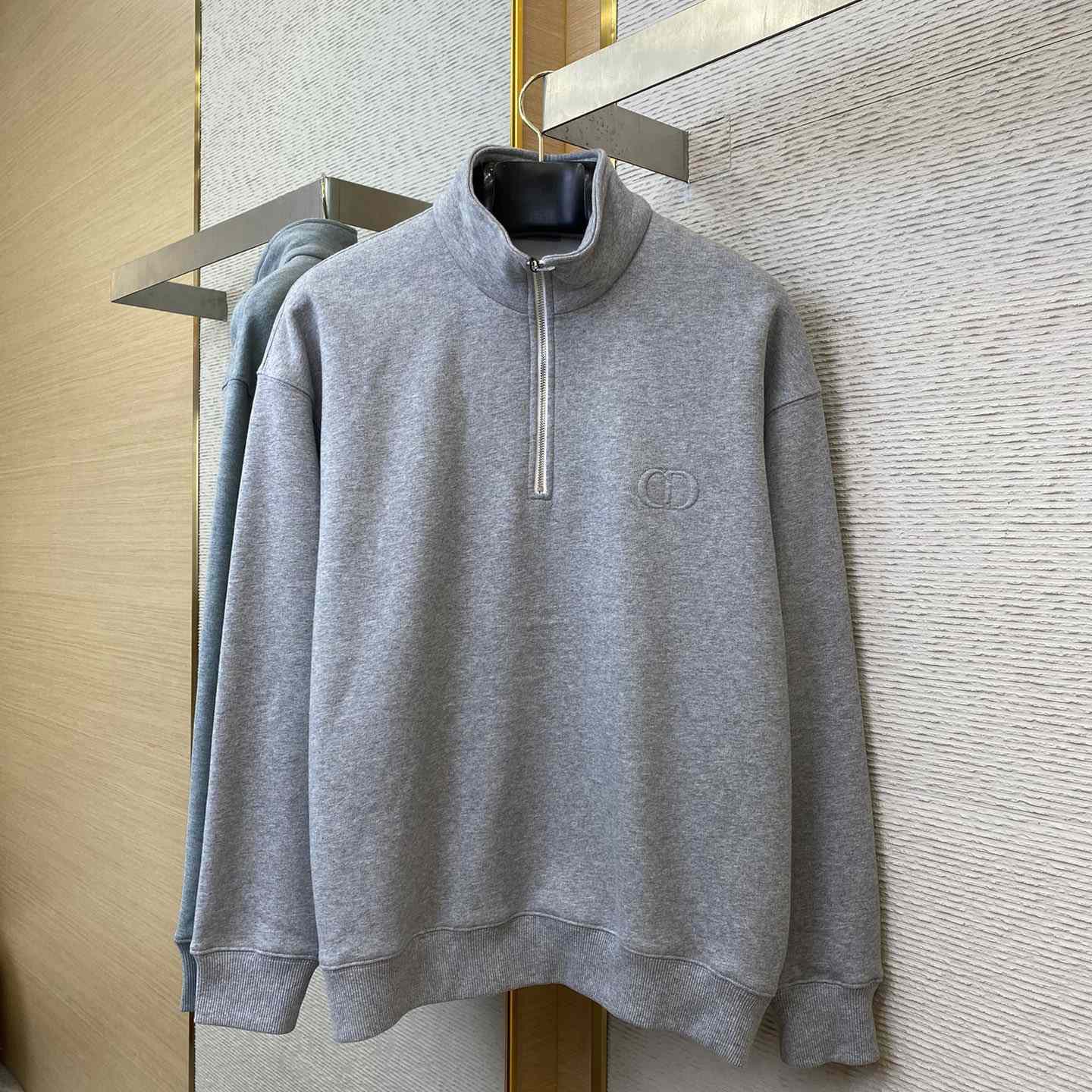 Dior CD Icon Half-Zip Sweatshirt   - DopestKickz