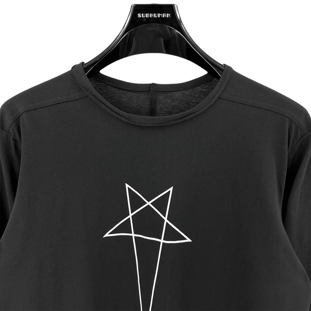 Rick Owens Level Pentagram-print Organic Cotton T-shirt - DopestKickz