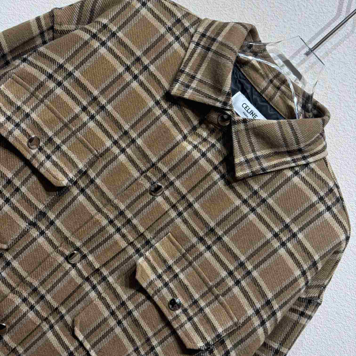 Celine Checked Overshirt - DopestKickz