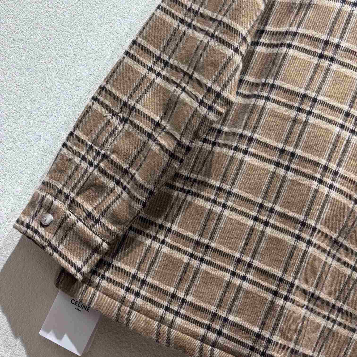 Celine Checked Overshirt - DopestKickz
