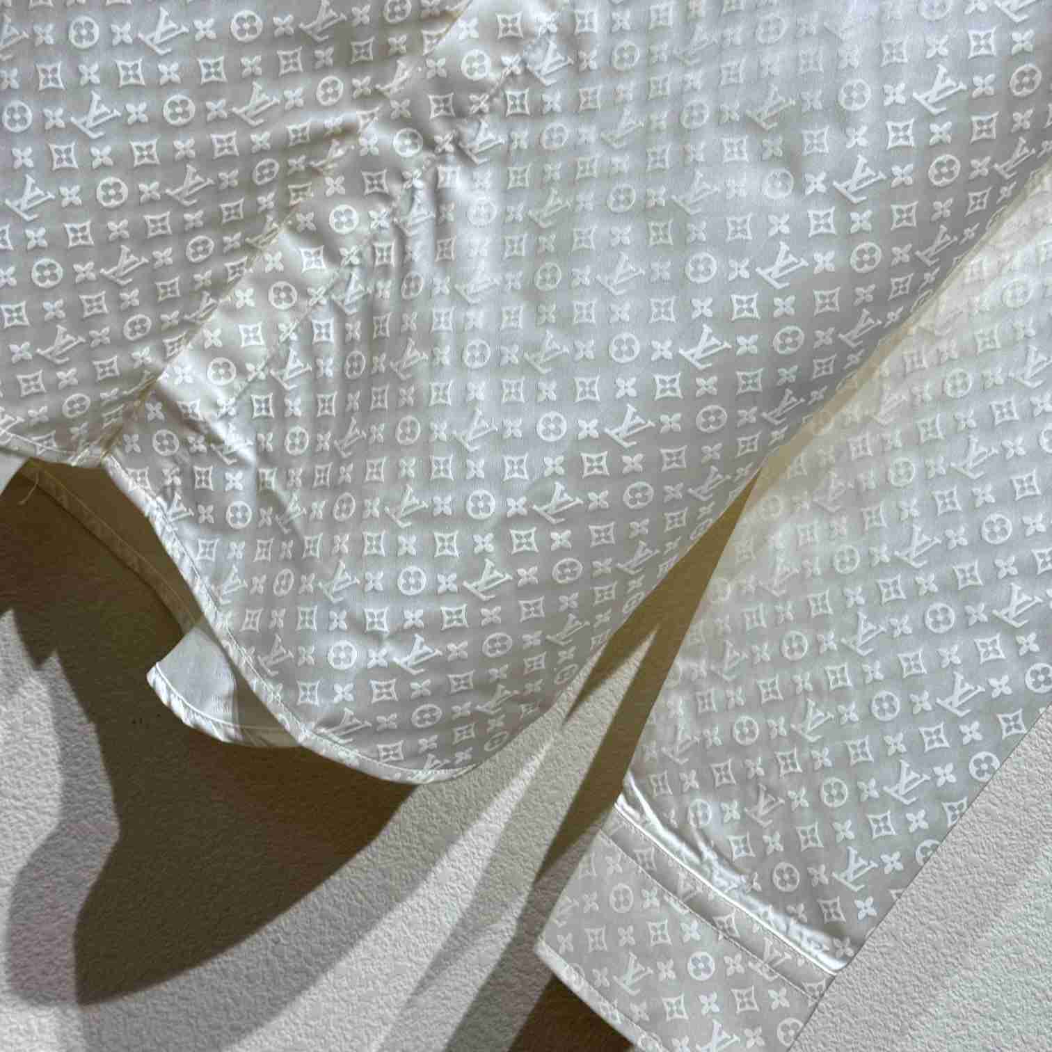 Louis Vuitton Monogram Long-Sleeved Shirt    - DopestKickz