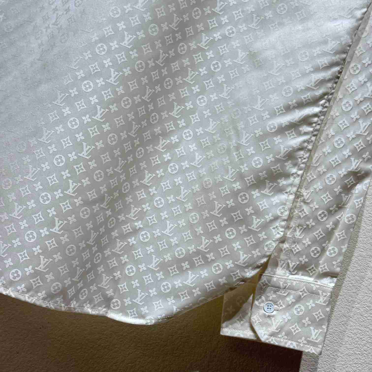 Louis Vuitton Monogram Long-Sleeved Shirt    - DopestKickz