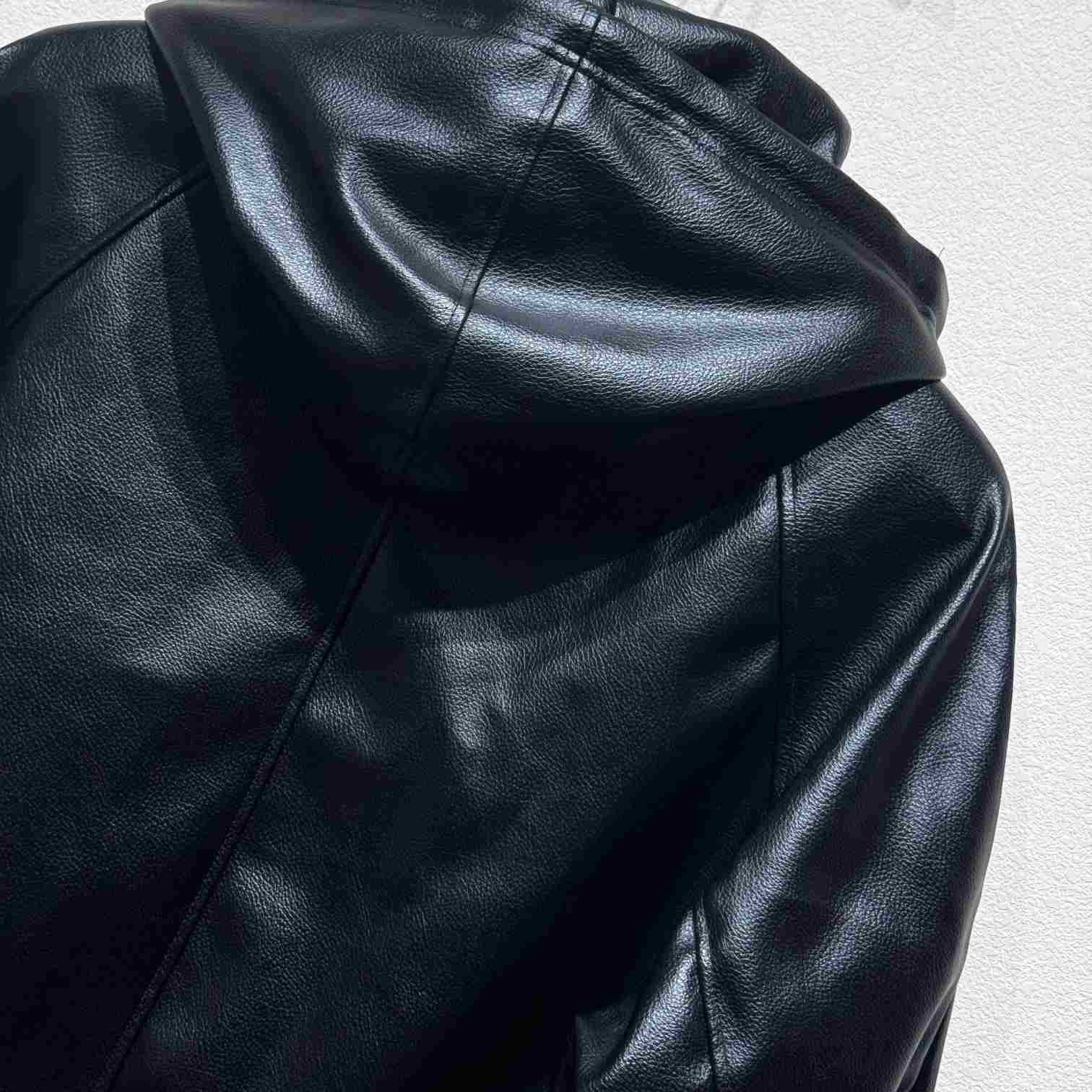 Celine Hooded Leather Jacket - DopestKickz