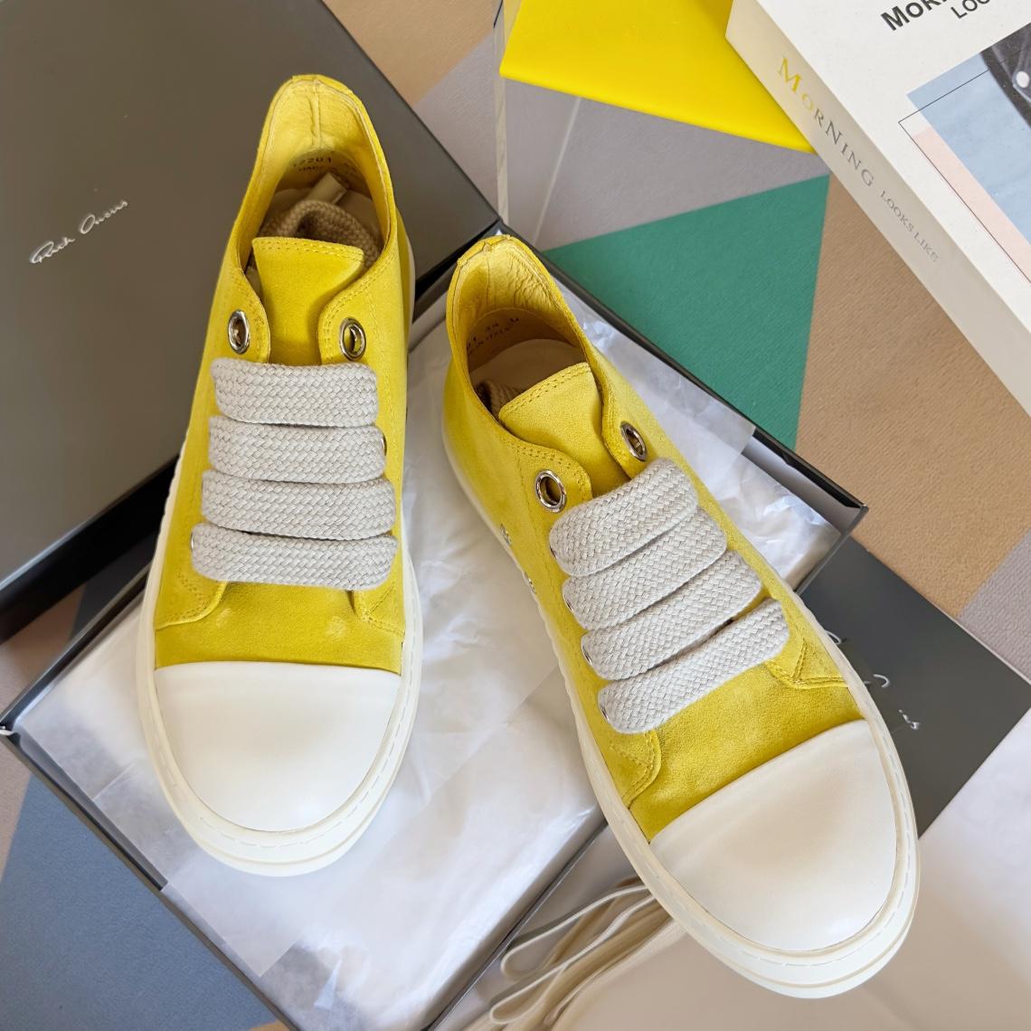 Rick Owens Laces Low-top  Sneakers - DopestKickz
