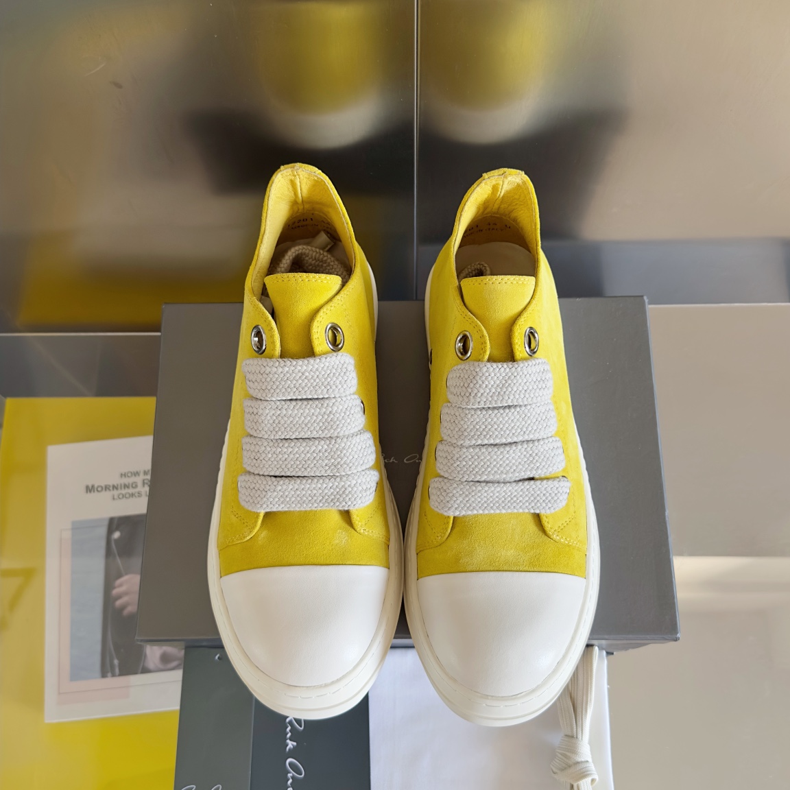 Rick Owens Laces Low-top  Sneakers - DopestKickz