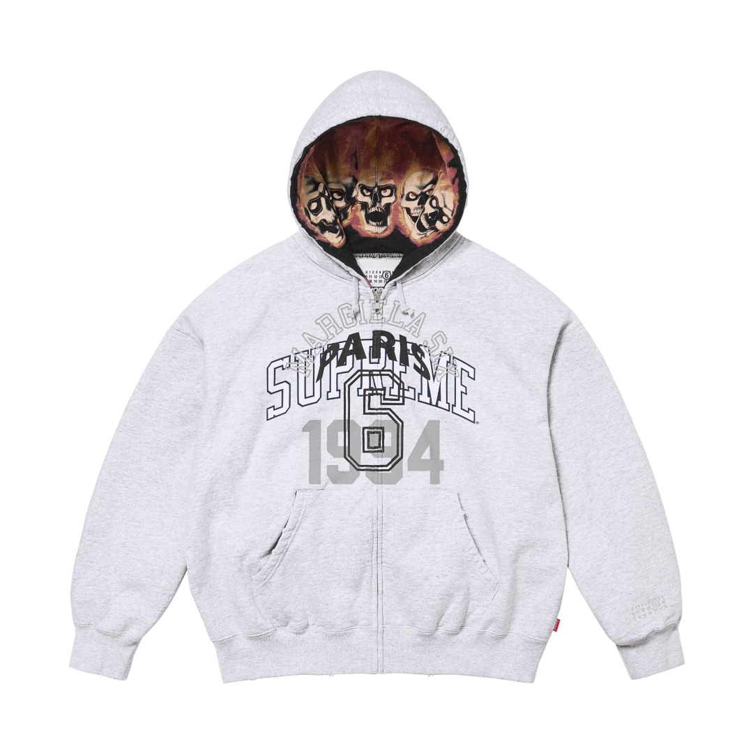 Supreme MM6 Maison Margiela Zip Up Hooded Sweatshirt  - DopestKickz