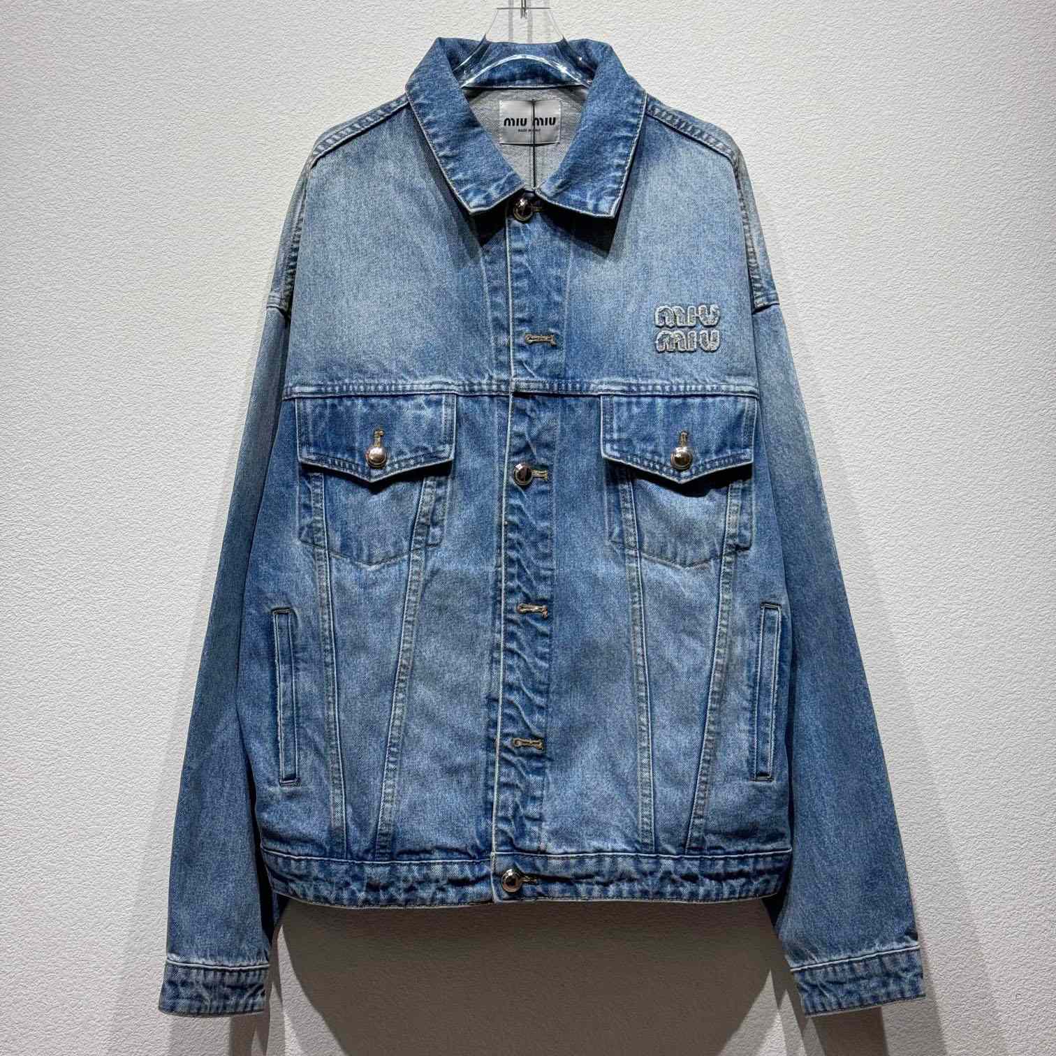 Miu Miu Denim Jacket - DopestKickz