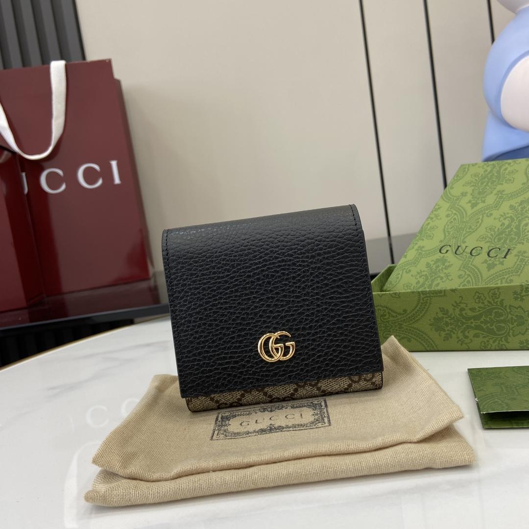 Gucci GG Marmont Bi-color Medium Wallet - DopestKickz