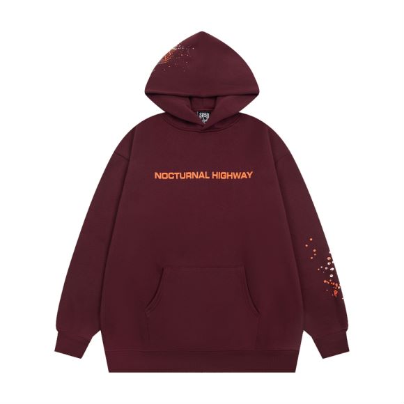 Sp5der Nocturnal Highway Cotton Hoodie - DopestKickz