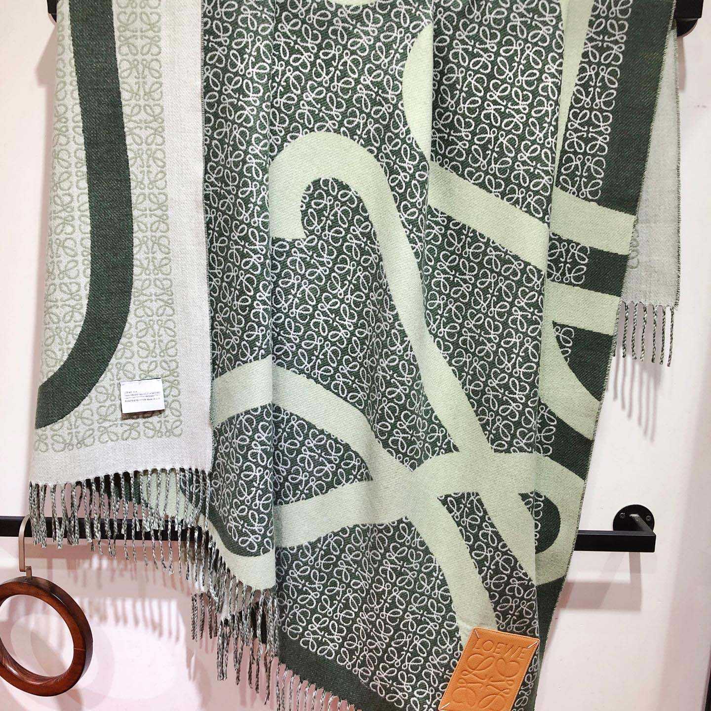 Loewe Anagram Blanket In Wool - DopestKickz