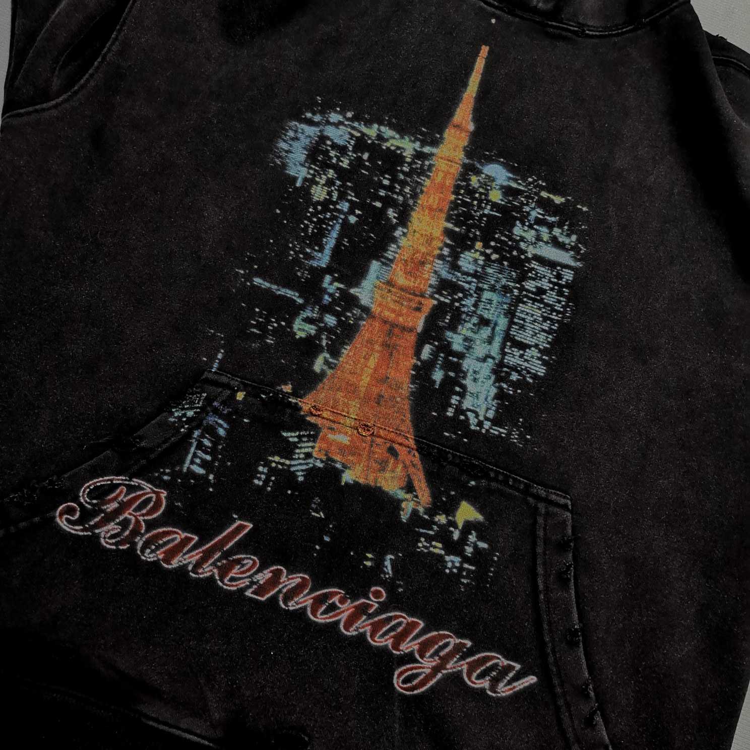 Balenciaga Ginza Store, Tokyo Tower Hoodie - DopestKickz