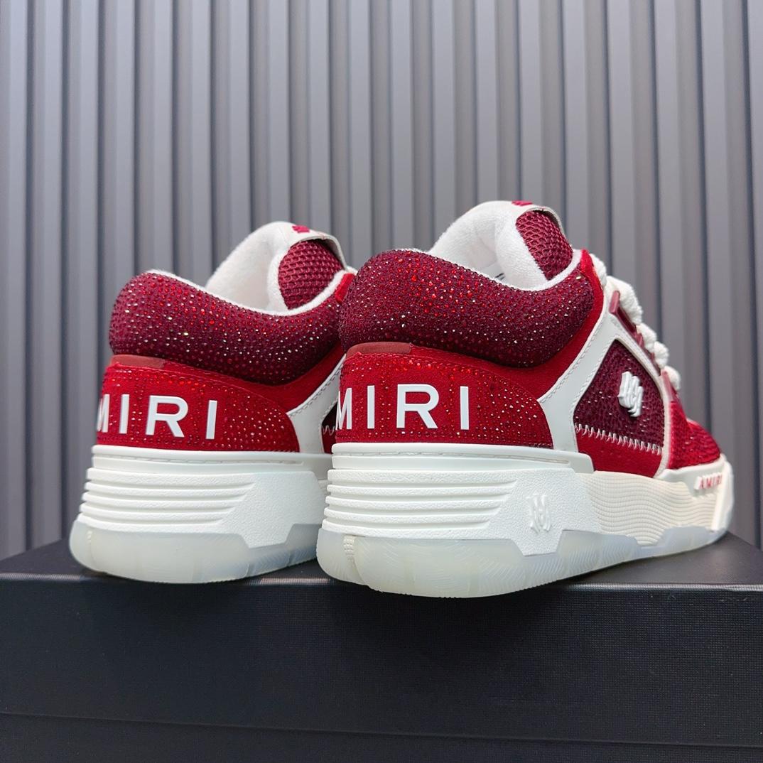 Amiri Crystal MA-1 Leather Sneakers - DopestKickz