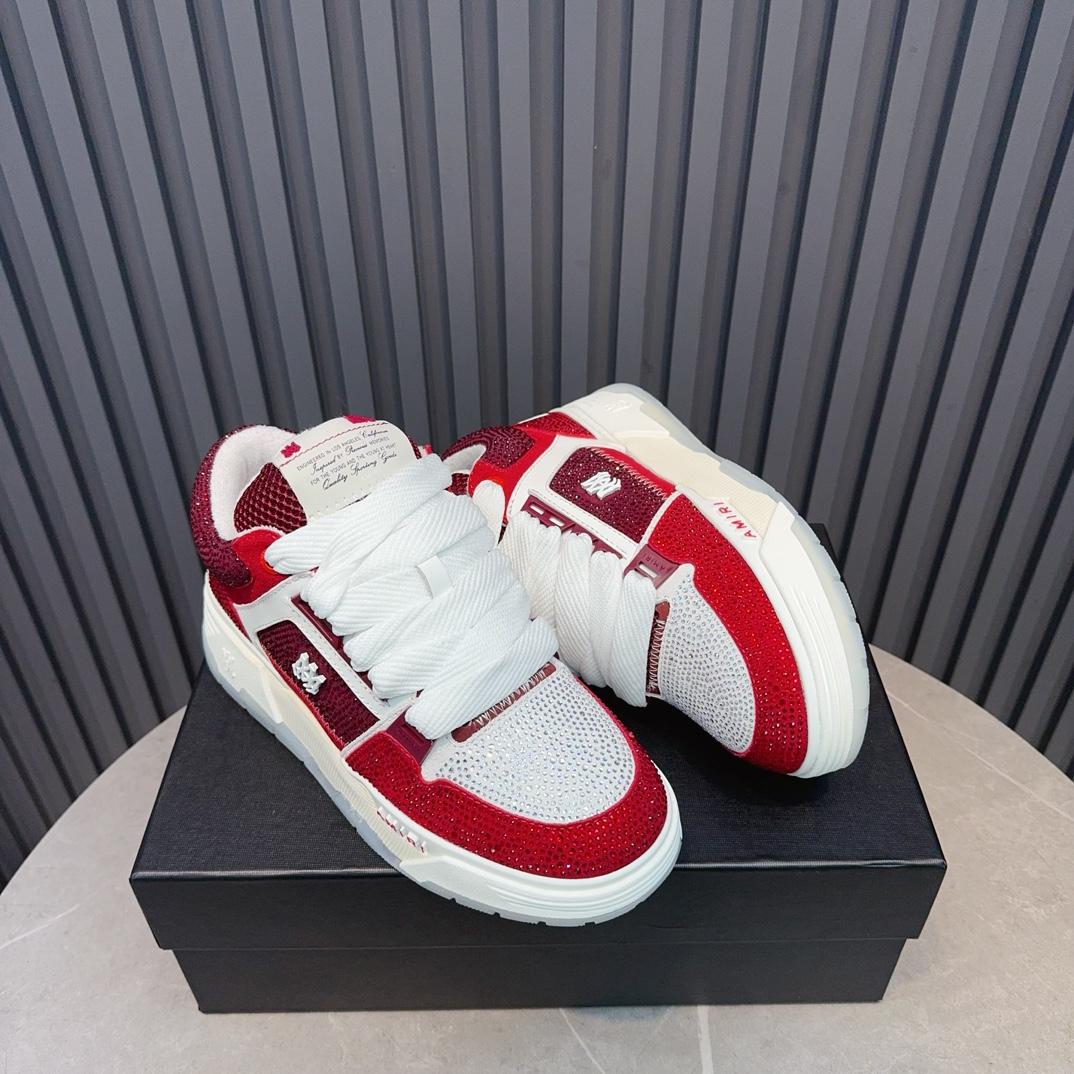 Amiri Crystal MA-1 Leather Sneakers - DopestKickz