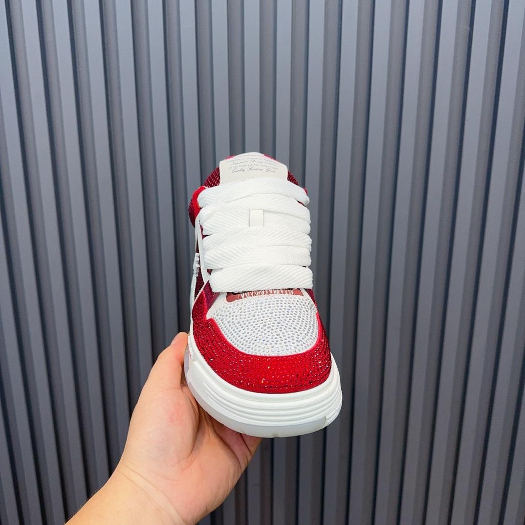 Amiri Crystal MA-1 Leather Sneakers - DopestKickz