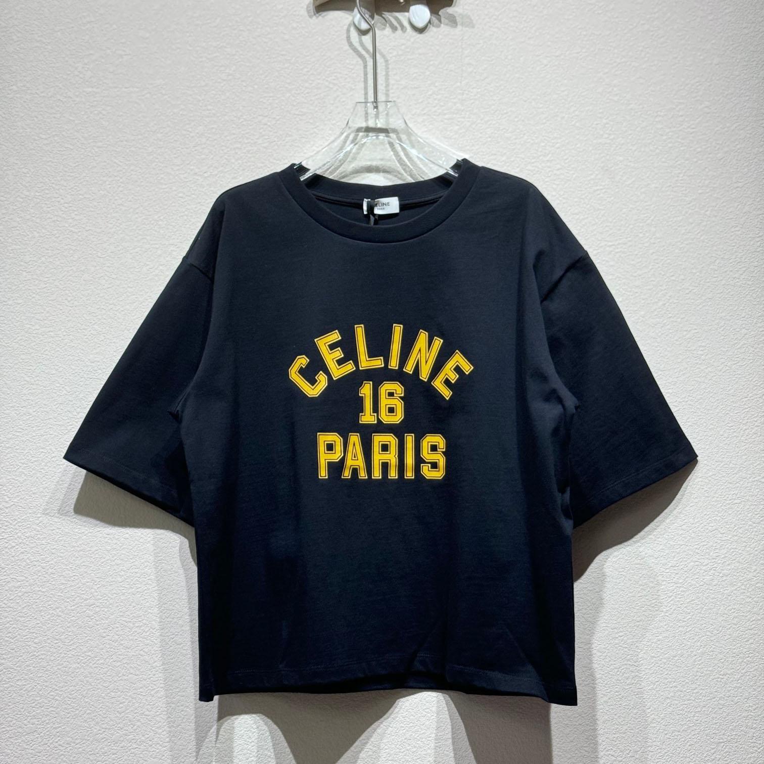 Celine Loose Celine 16 t-shirt In Cotton Jersey - DopestKickz