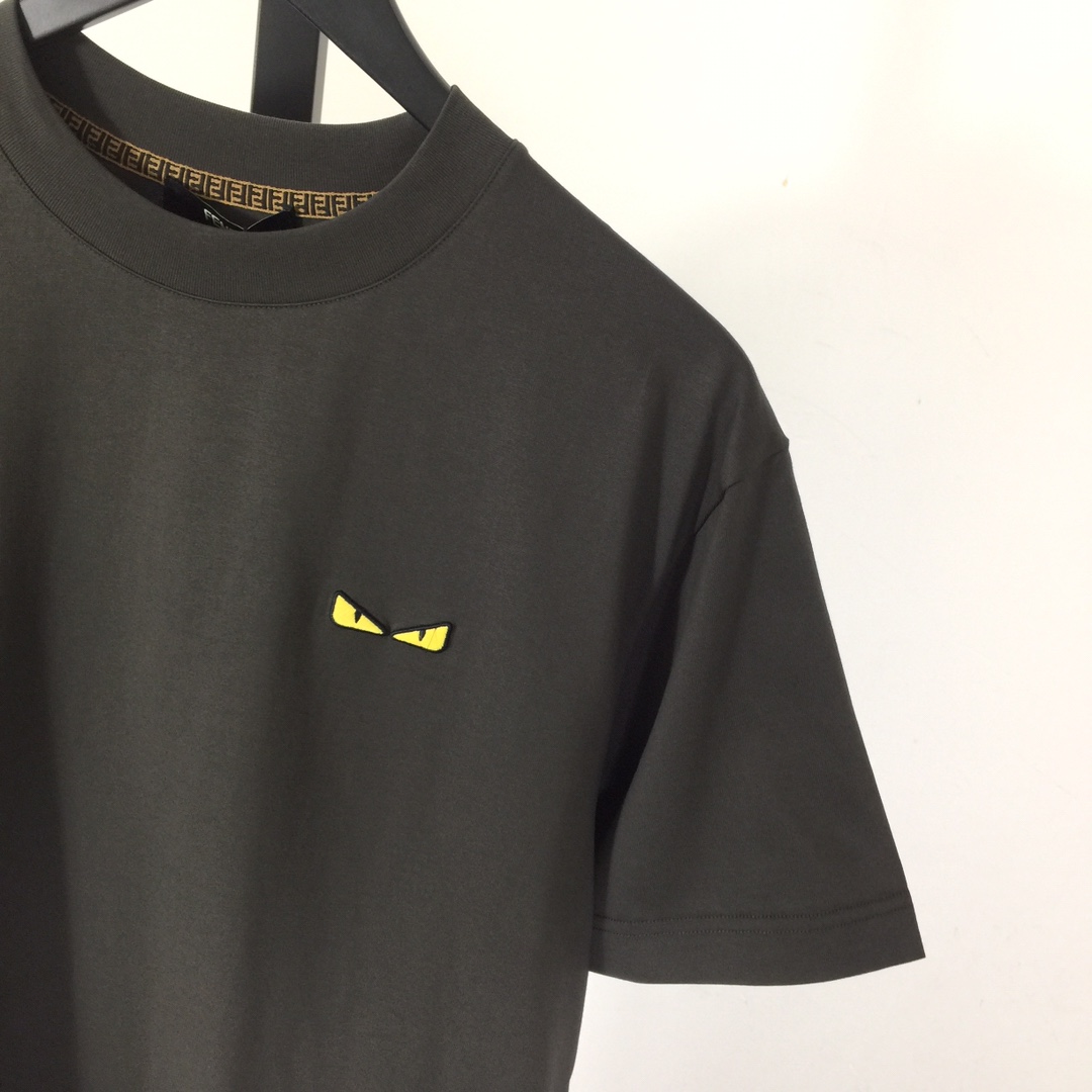 Fendi White Cotton Fendilicious T-shirt - DopestKickz