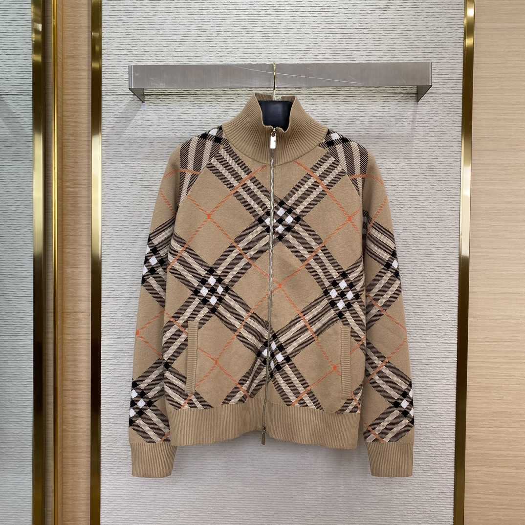 Burberry Check Wool Mohair Blend Jacket - DopestKickz