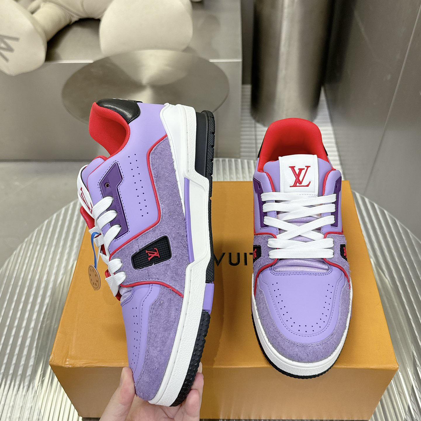 Louis Vuitton LV Trainer Sneaker   - DopestKickz