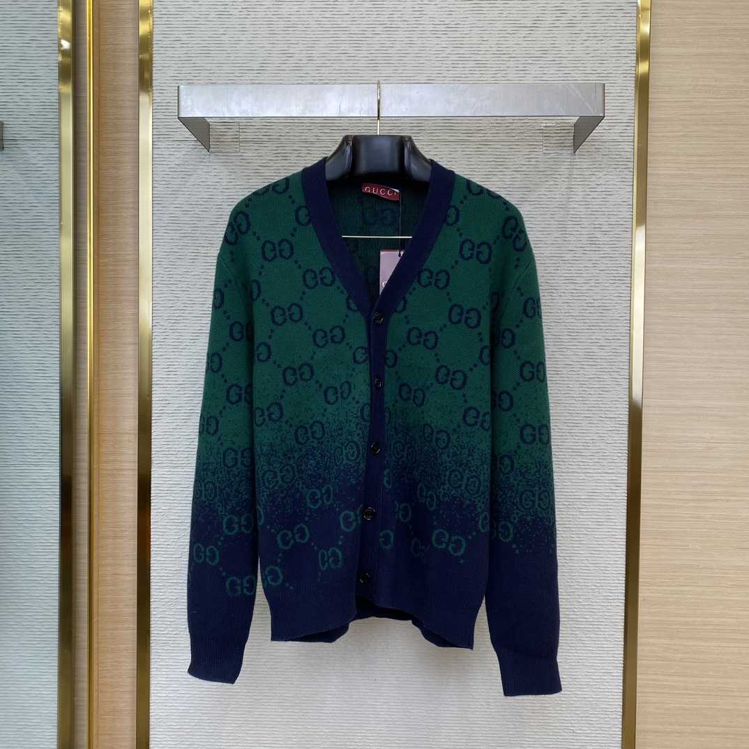 Gucci GG Degradé Wool Jacquard Cardigan - DopestKickz