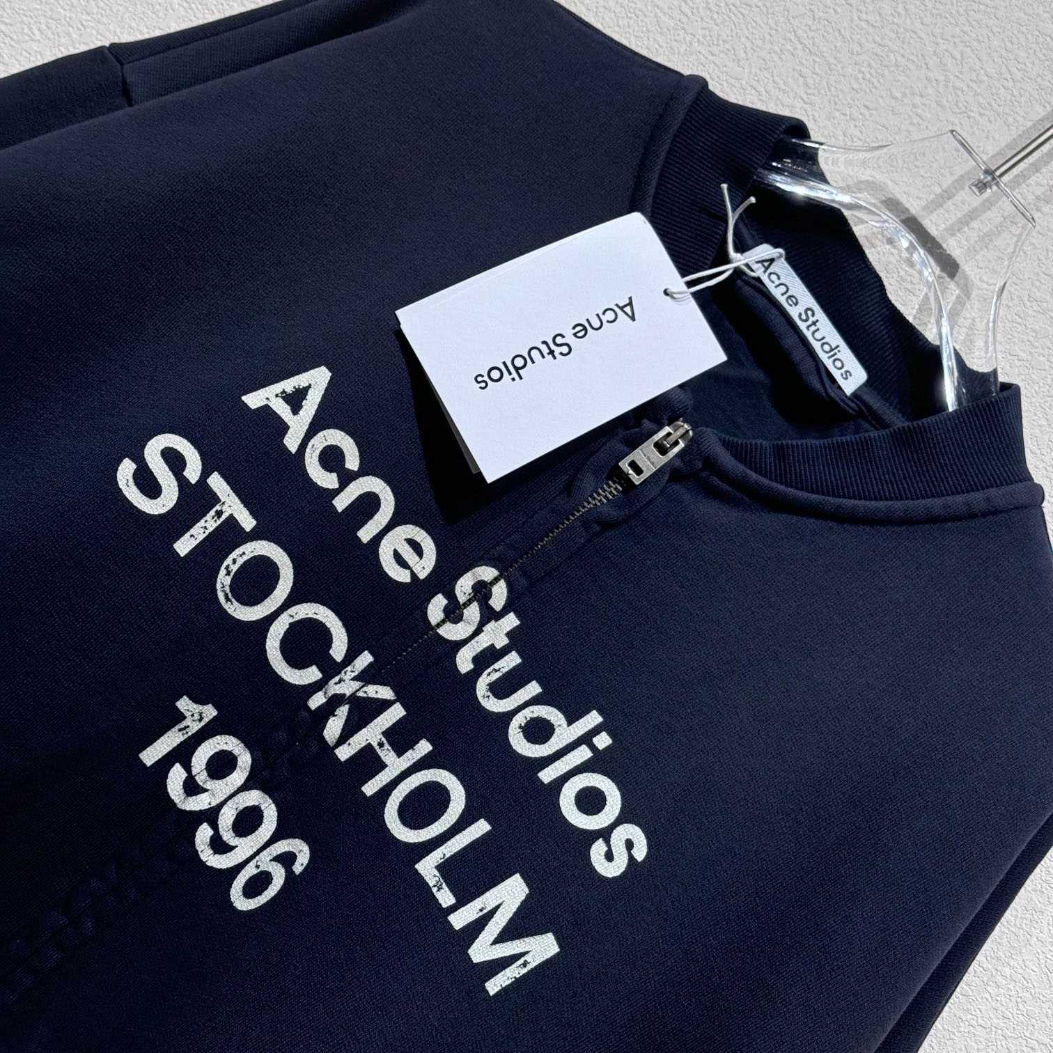 Acne Studios Zip Sweater Logo - DopestKickz