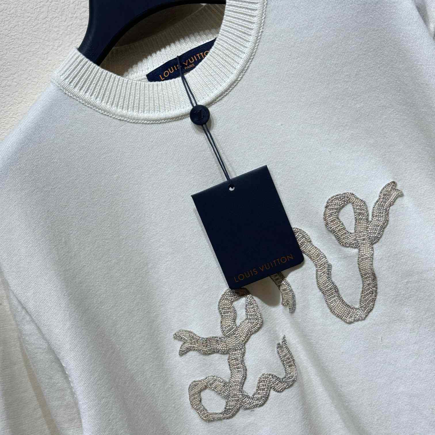 Louis Vuitton Embellished Short-Sleeved Cotton Crewneck   - DopestKickz