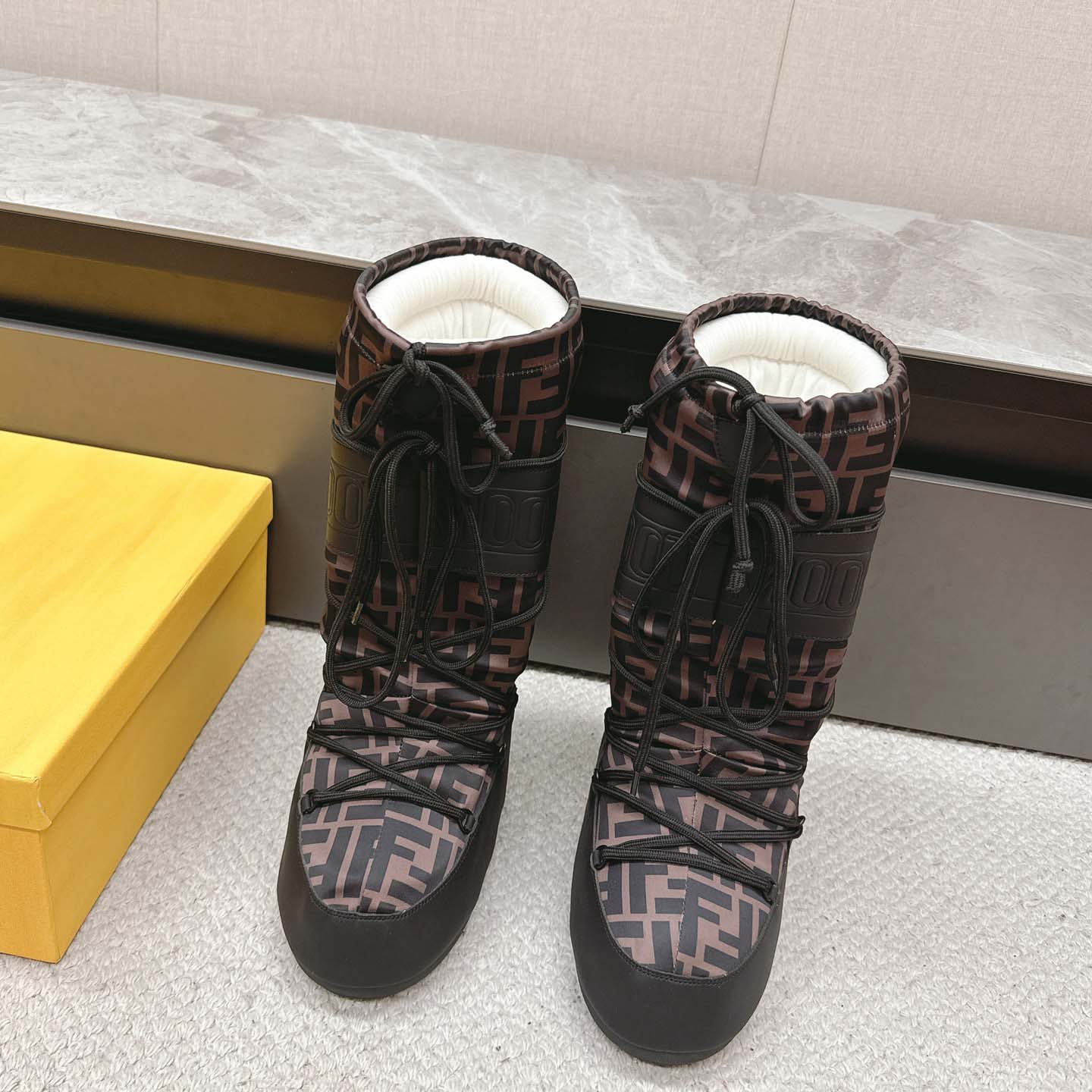 Fendi FF Motif Moon Boots - DopestKickz