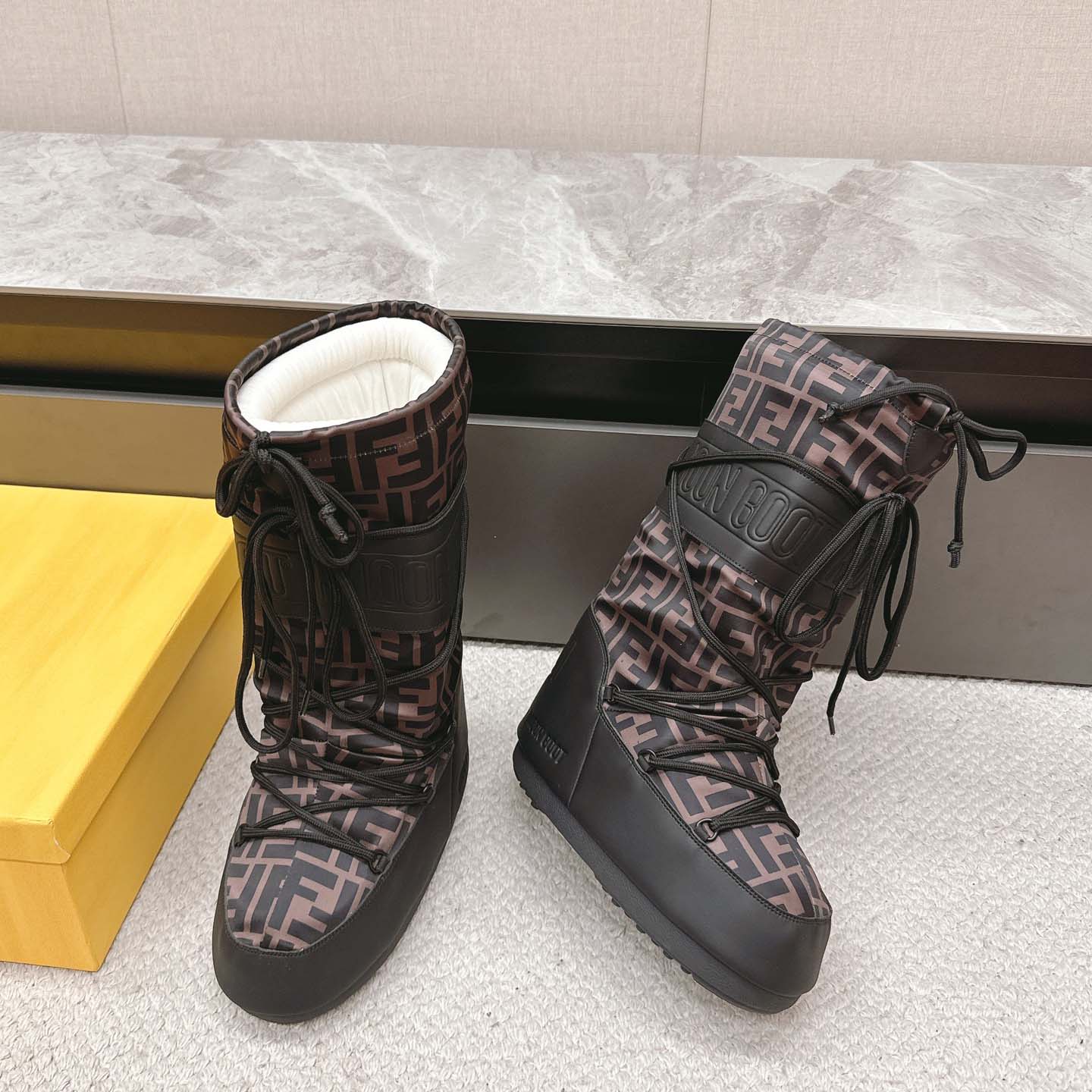 Fendi FF Motif Moon Boots - DopestKickz