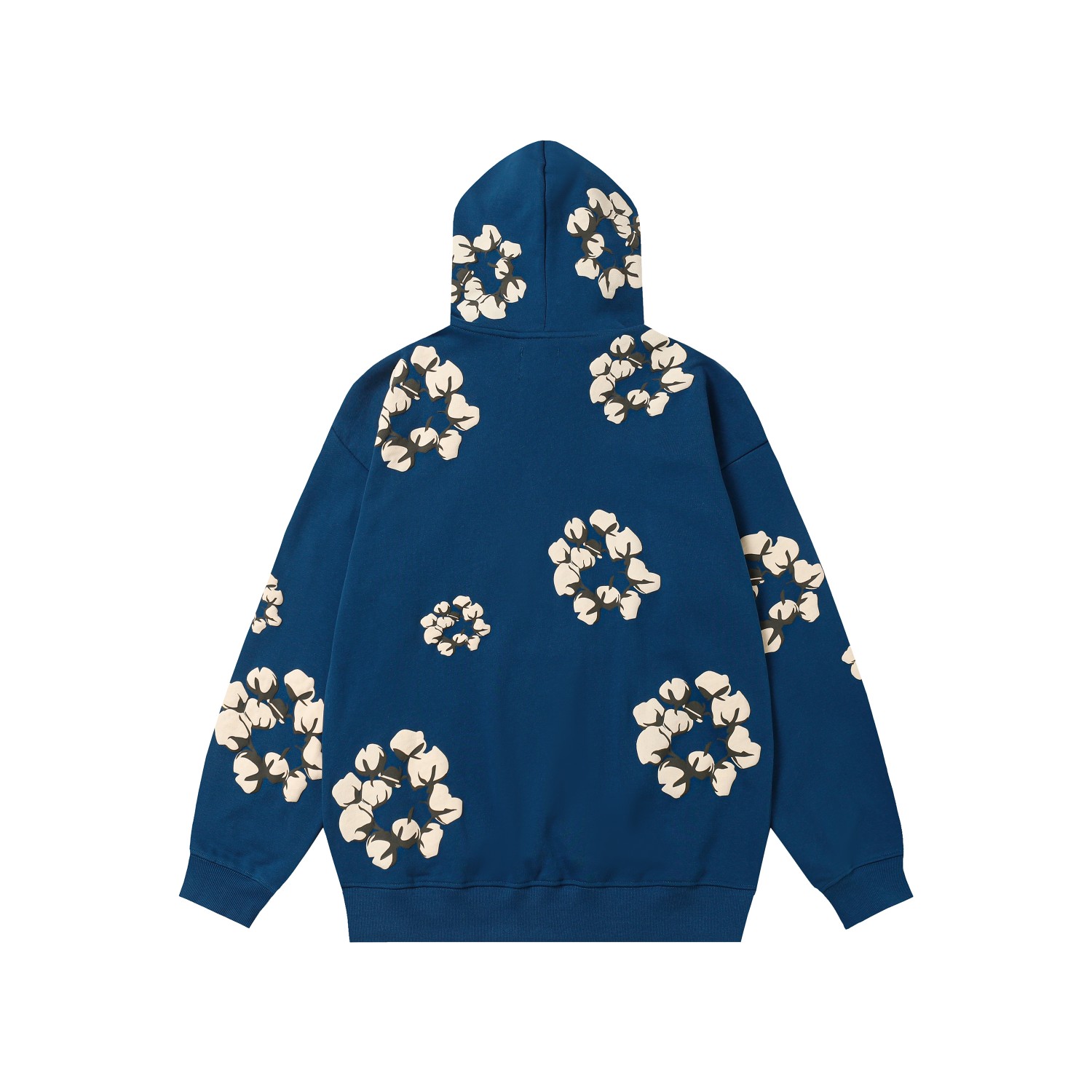Denim Tears Cactus Tears Wreath Hoodie Blue - DopestKickz