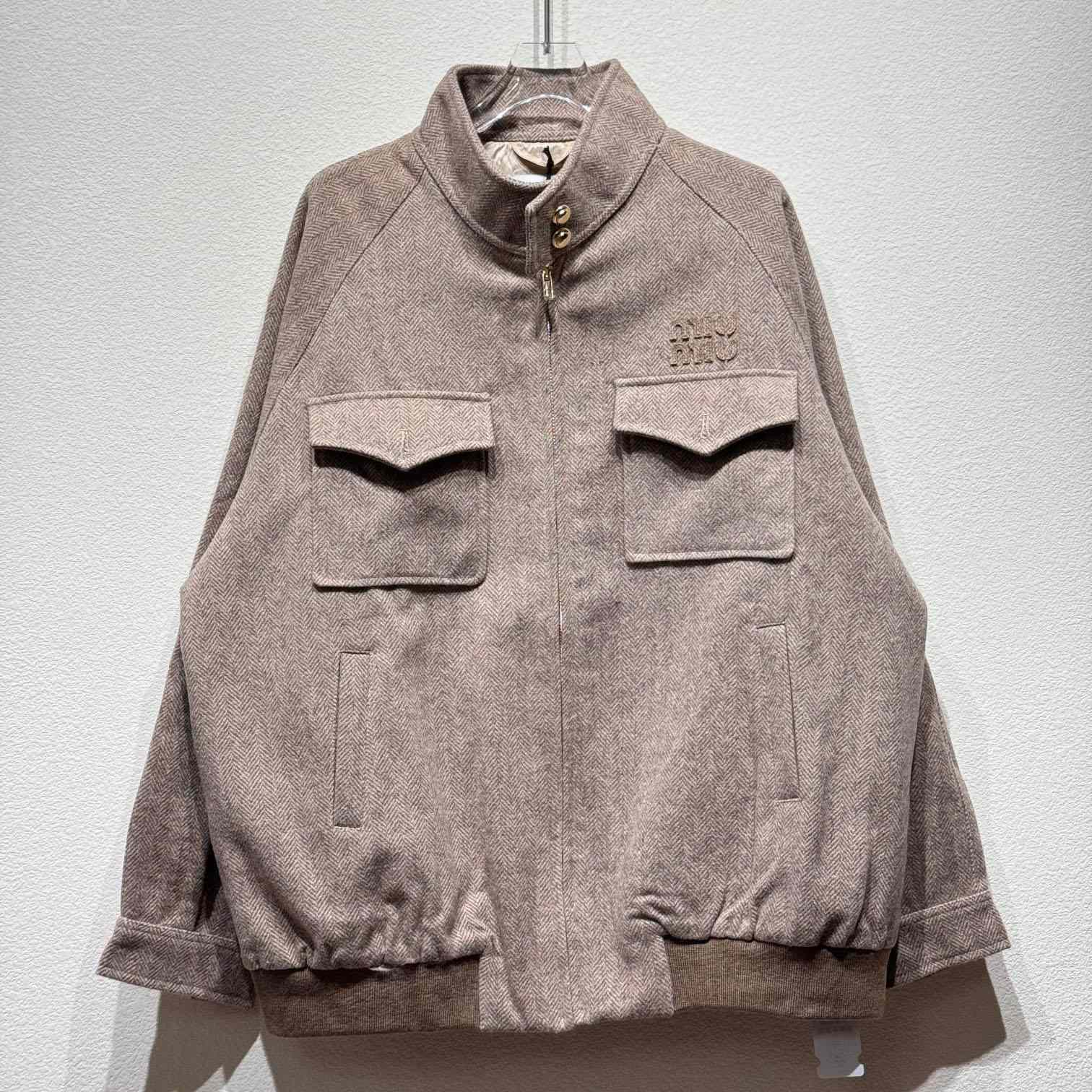 Miu Miu Chevron Blouson Jacket - DopestKickz
